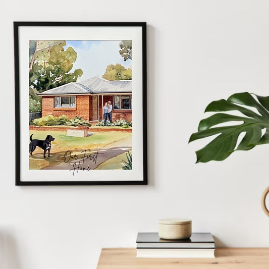 Custom Hand-Painted House Painting