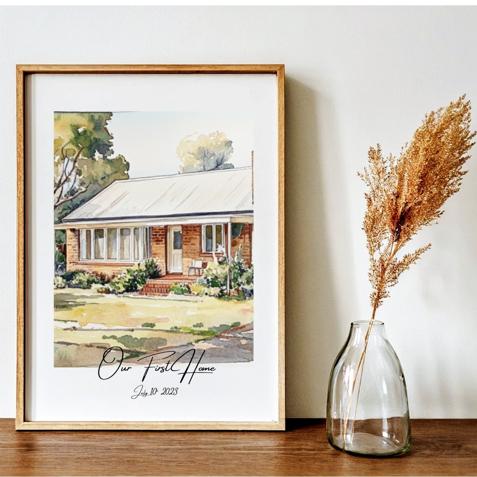 Custom Hand-Painted House Painting