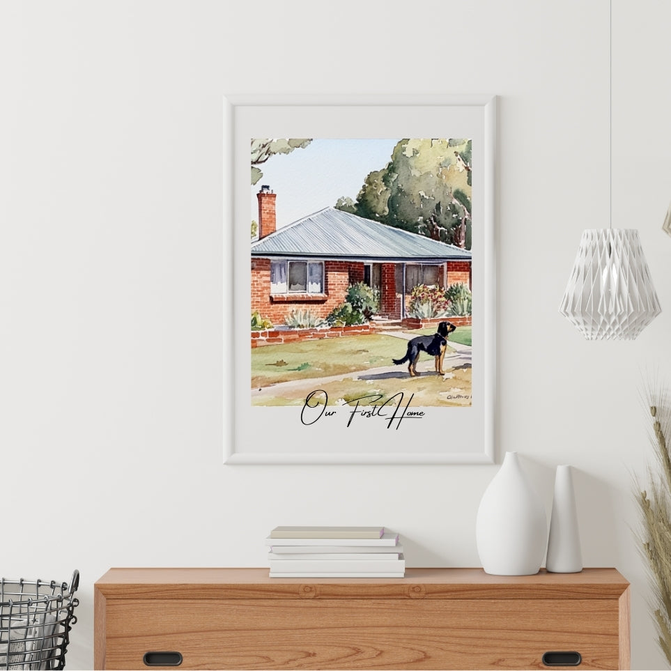 Custom Hand-Painted House Painting