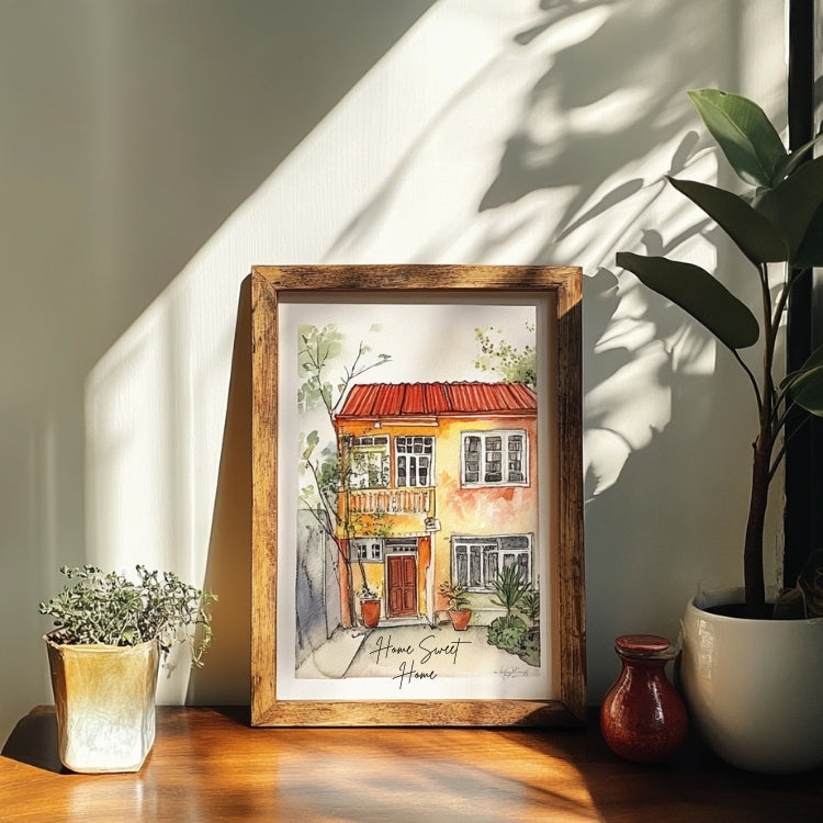 Custom Hand-Painted House Painting
