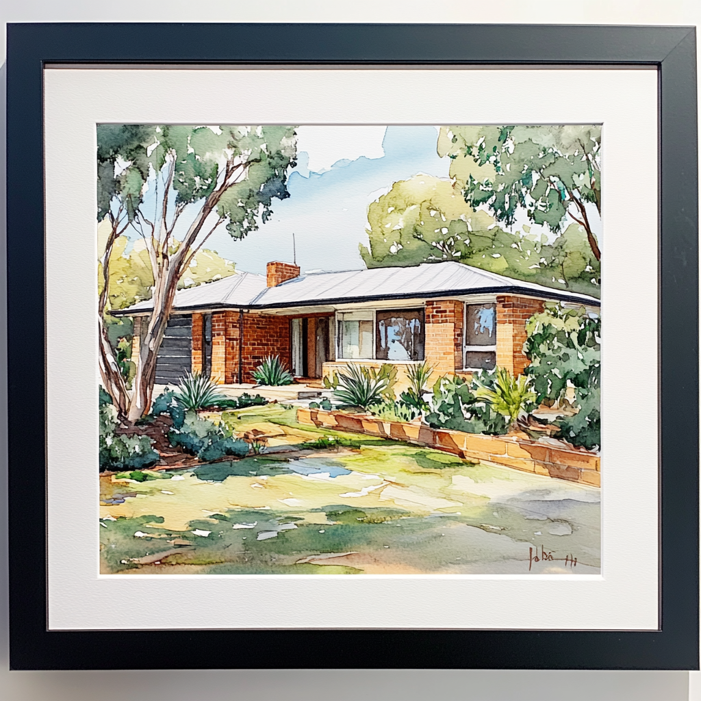 Custom Hand-Painted House Painting